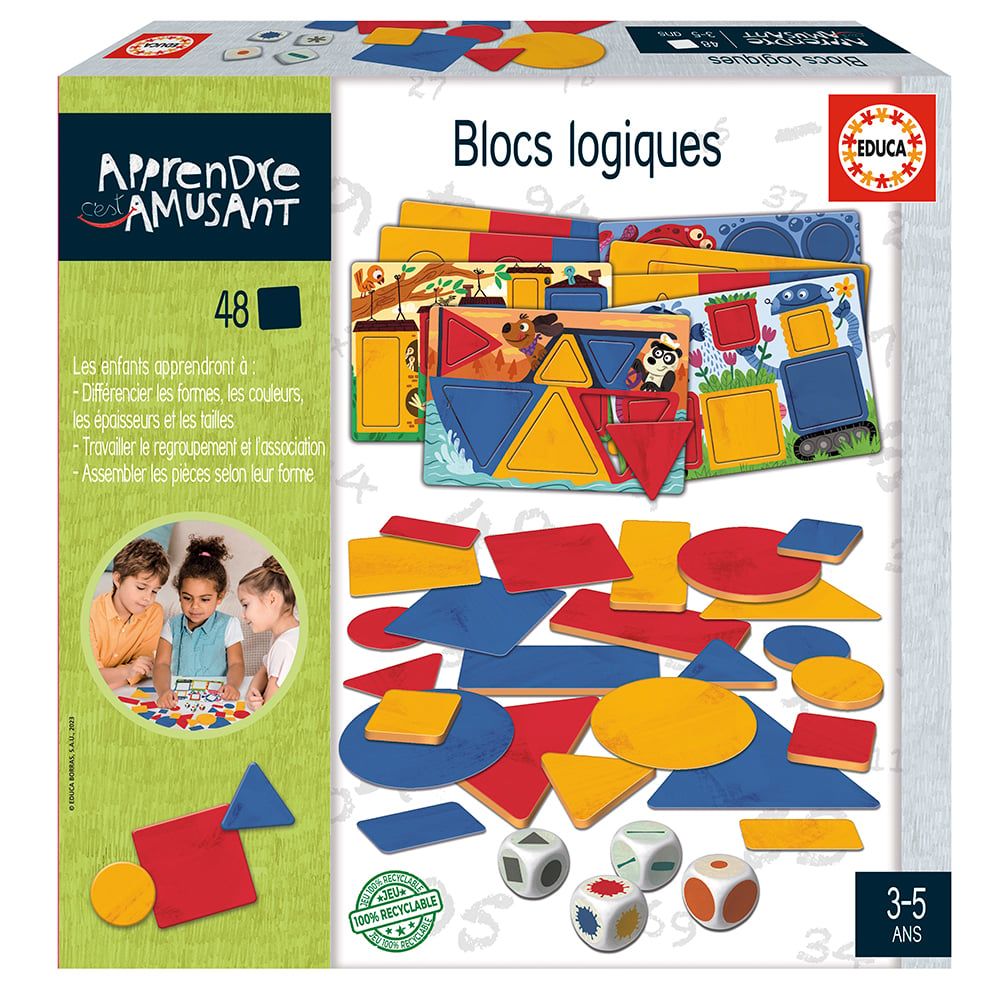 Apprendre c'est amusant - Blocs logiques Version française