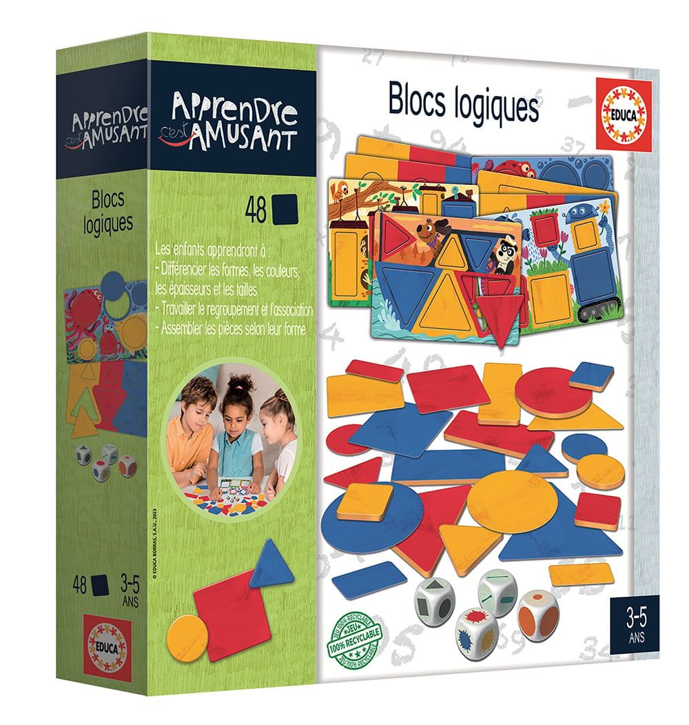Apprendre c'est amusant - Blocs logiques Version française