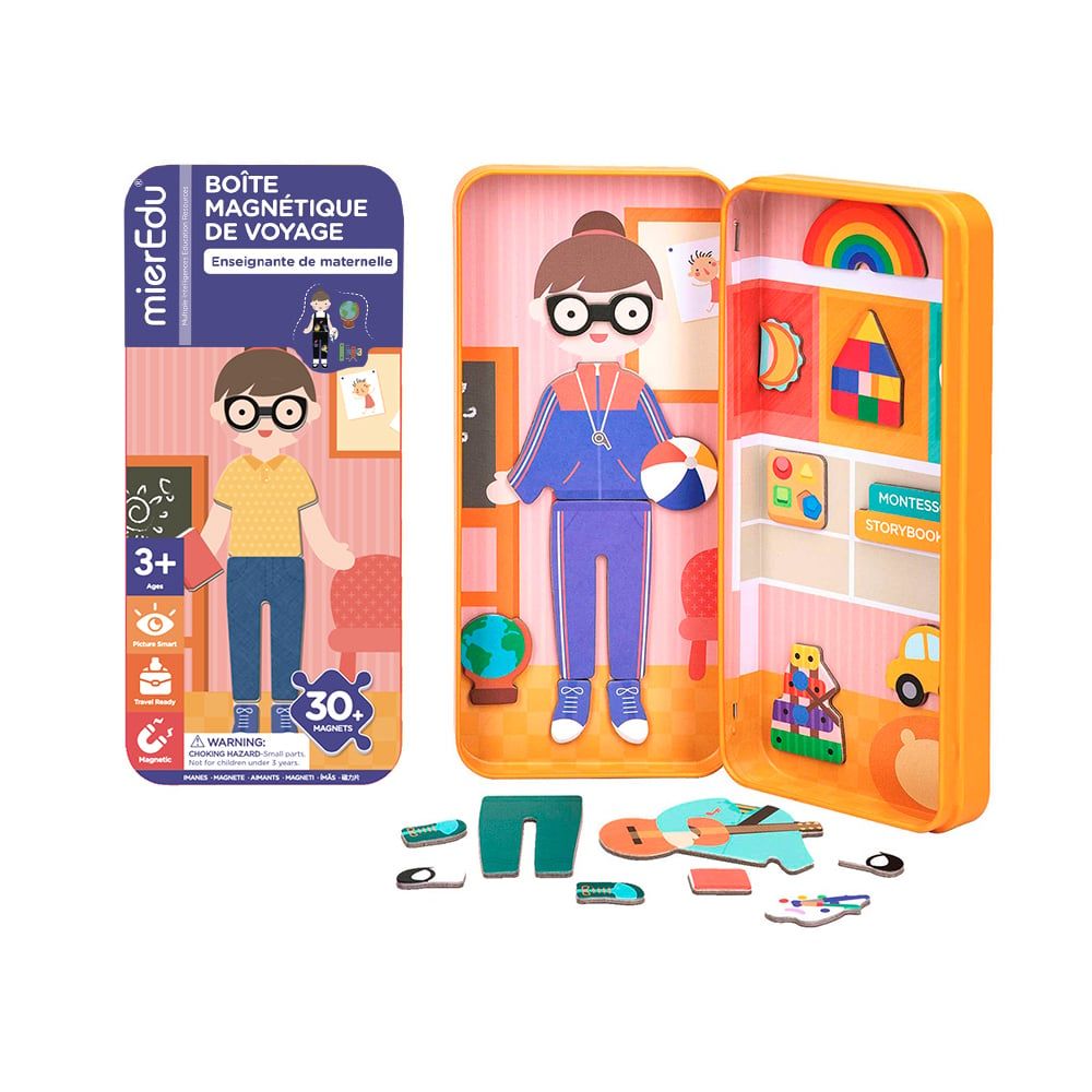 Boîte magnétique de voyage / Enseignante de maternelle