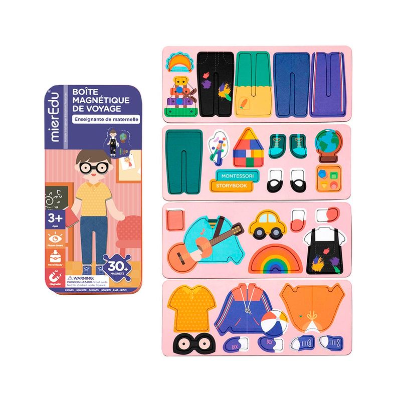 Boîte magnétique de voyage / Enseignante de maternelle