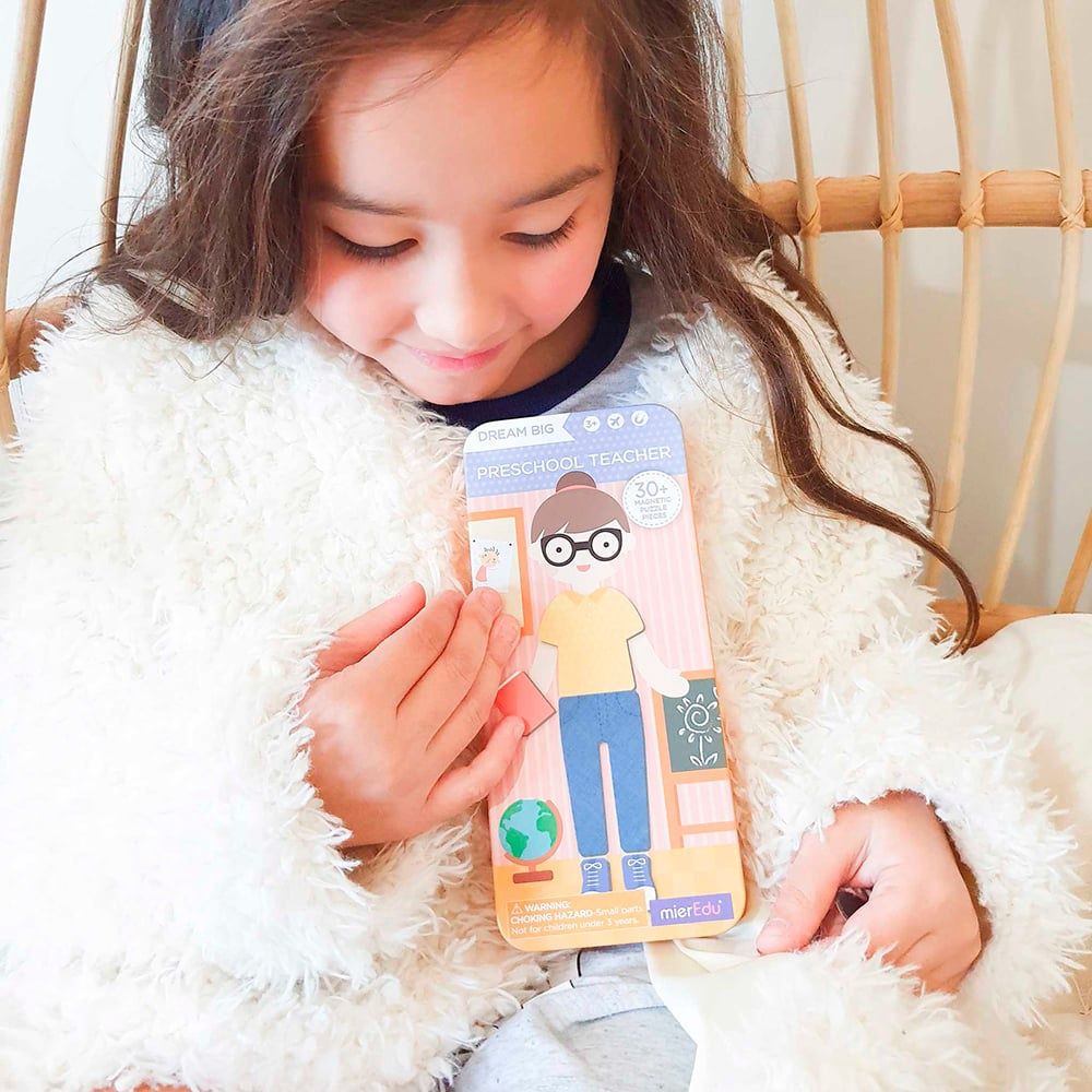 Boîte magnétique de voyage / Enseignante de maternelle