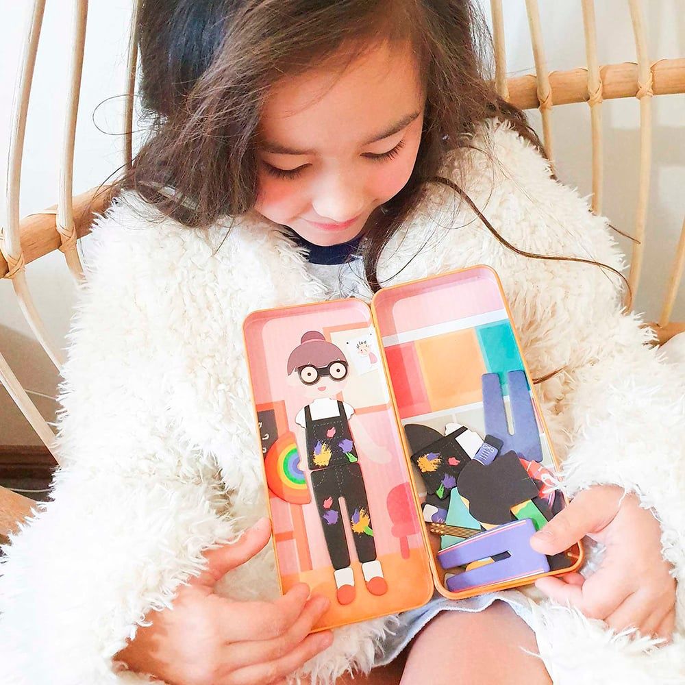 Boîte magnétique de voyage / Enseignante de maternelle