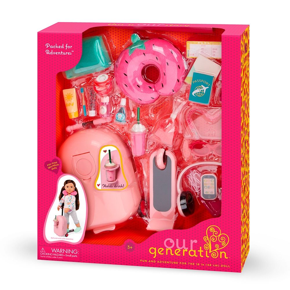 Accessoires OG de luxe - Packed for Adventures™ - Valise-trotinette et accessoires