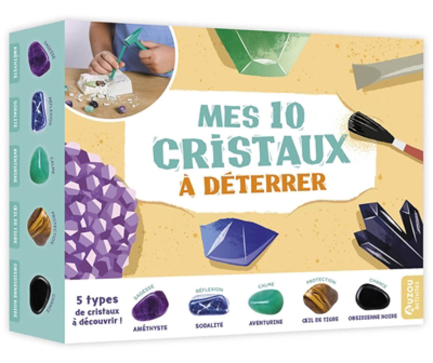Mes 10 cristaux à déterrer / 5 types de cristaux à découvrir