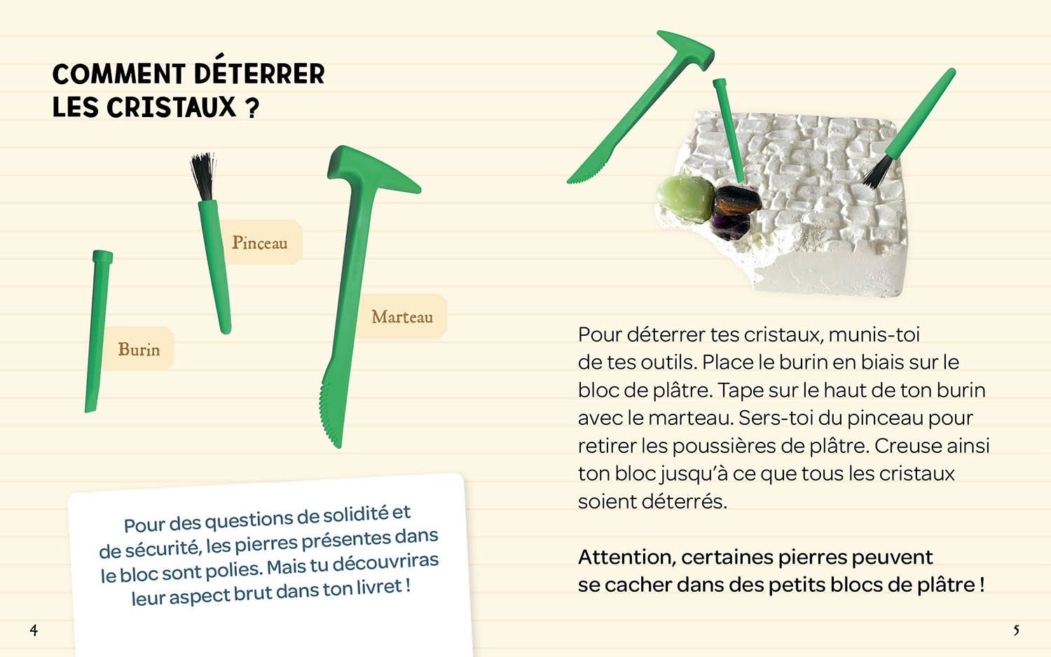 Mes 10 cristaux à déterrer / 5 types de cristaux à découvrir