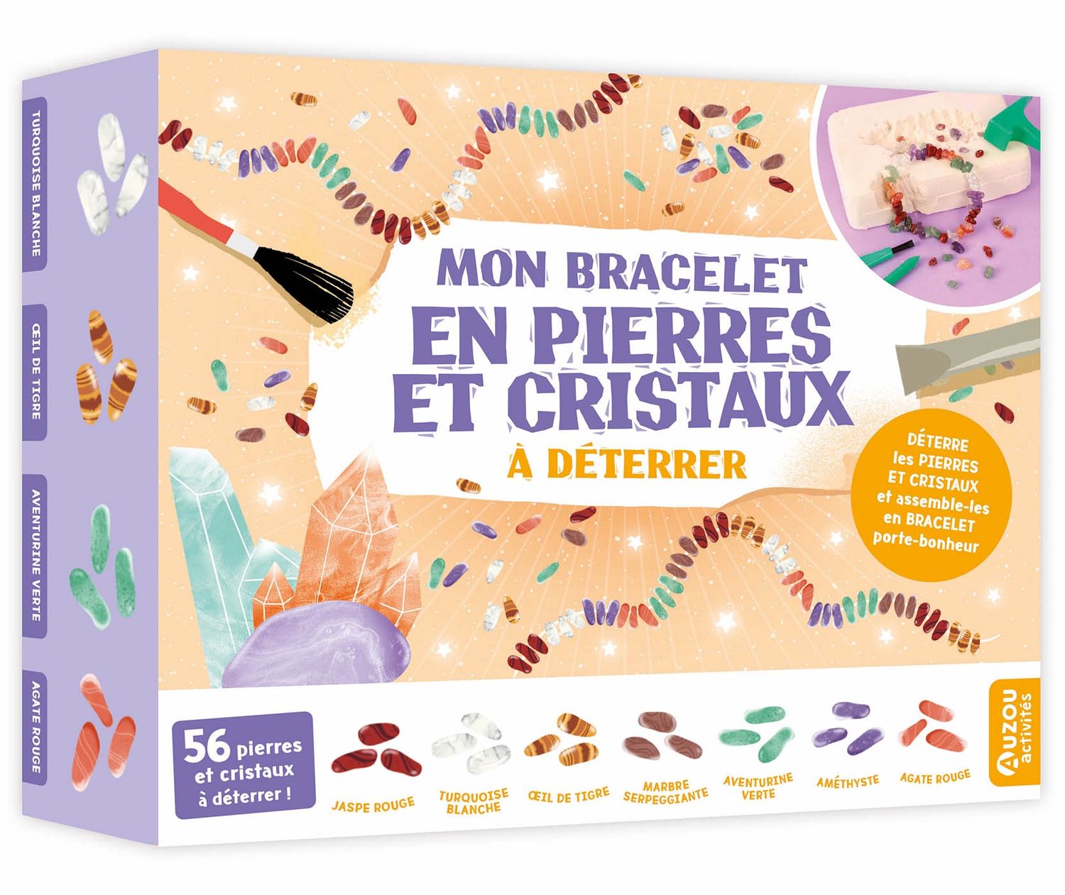 Mon bracelet en pierres et cristaux à déterrer cof.