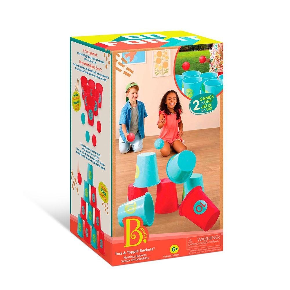 Seaux emboitables Jeu de lancer 2 en 1