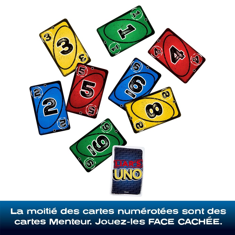 Jeu de cartes UNO Liar's