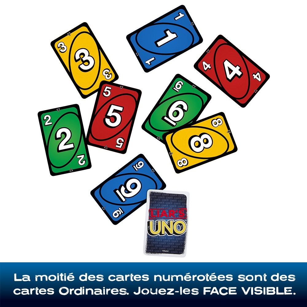 Jeu de cartes UNO Liar's