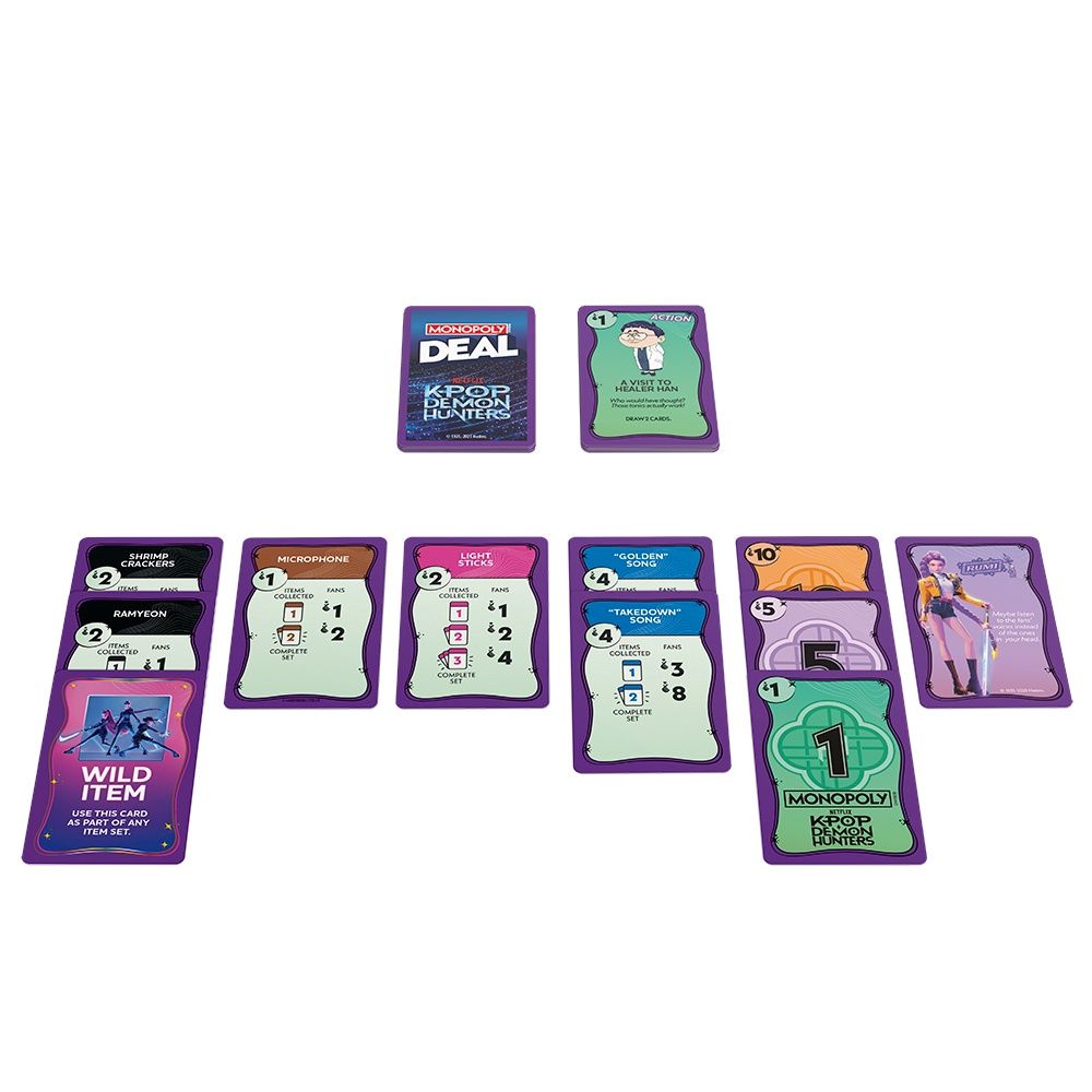 Jeu Monopoly Deal K-Pop Demon Hunters