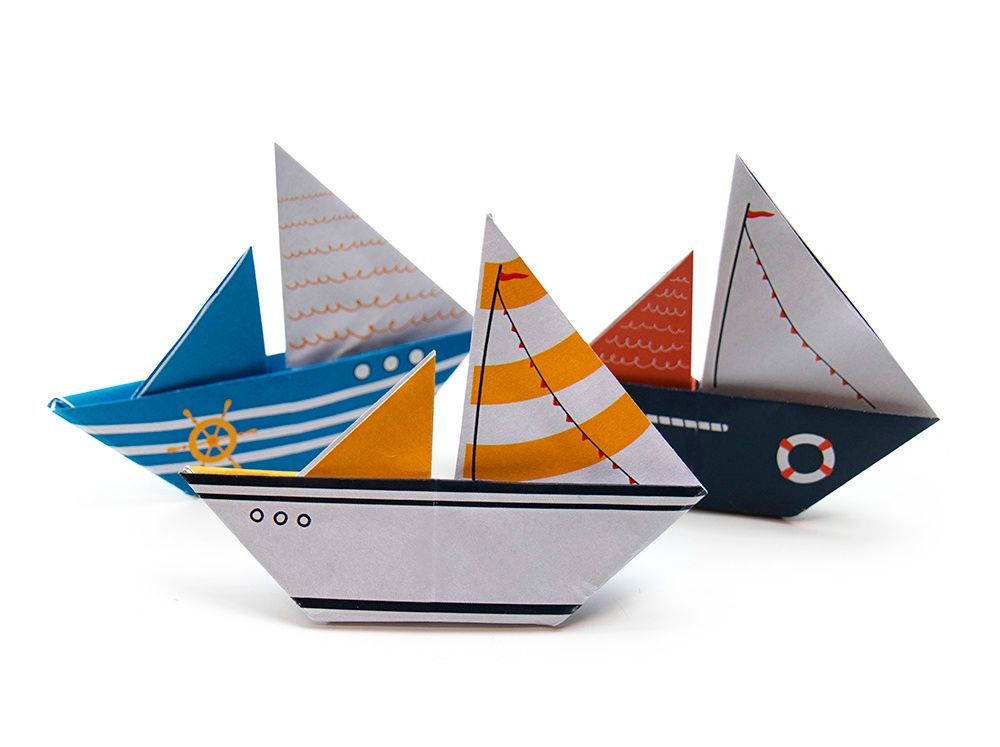 Pockets - Pochette Origamis Les petits bateaux