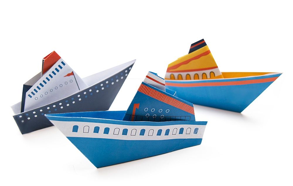 Pockets - Pochette Origamis Les petits bateaux