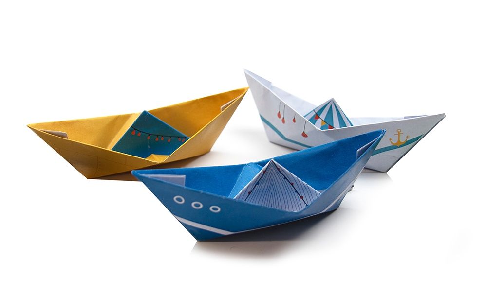 Pockets - Pochette Origamis Les petits bateaux