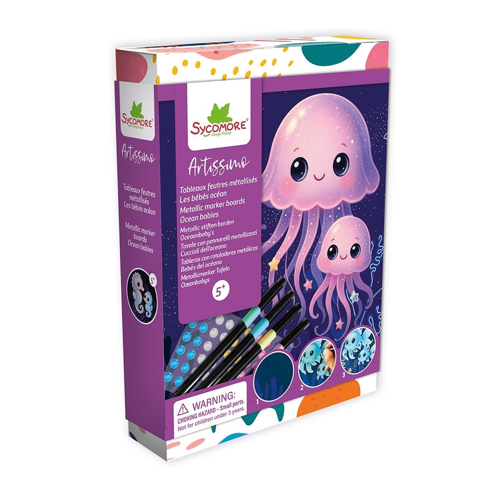 Artissimo - PM Feutres métallisés / Bébés ocean
