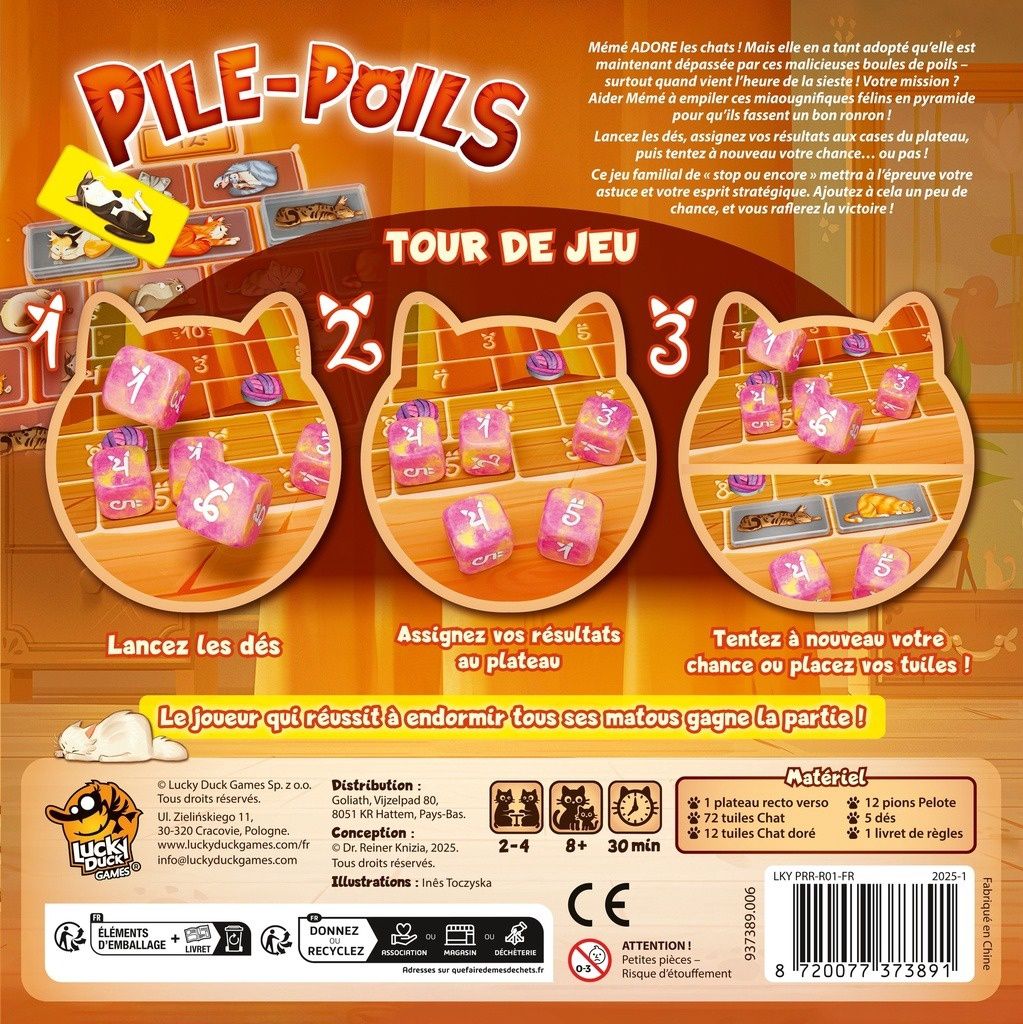 PILE-POILS  -  JEU DE BASE (FRANÇAIS)
