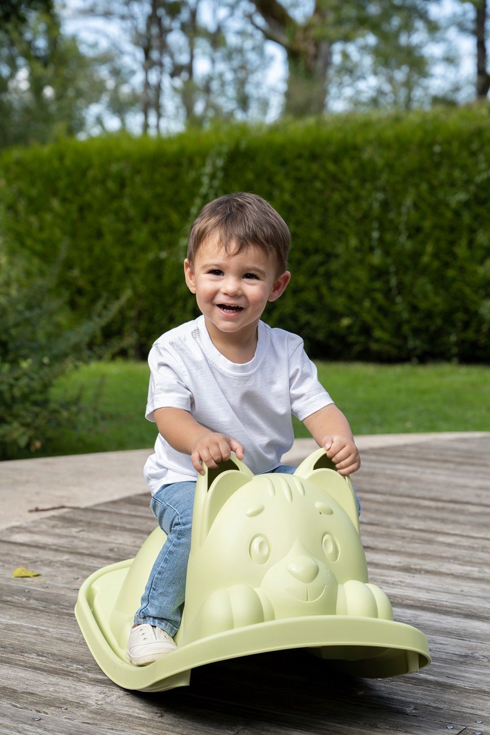 Fauteuil à bascule-chat / Vert
