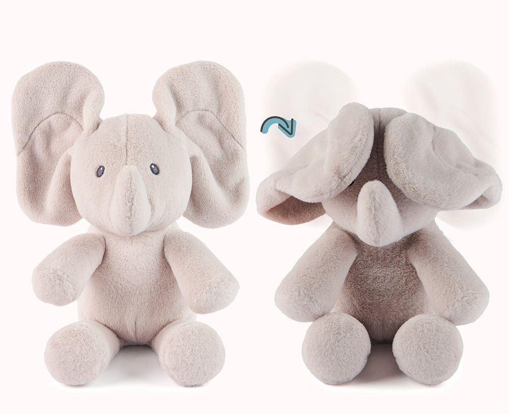 Cache-cache Flappy l'éléphant en peluche (18 cm)