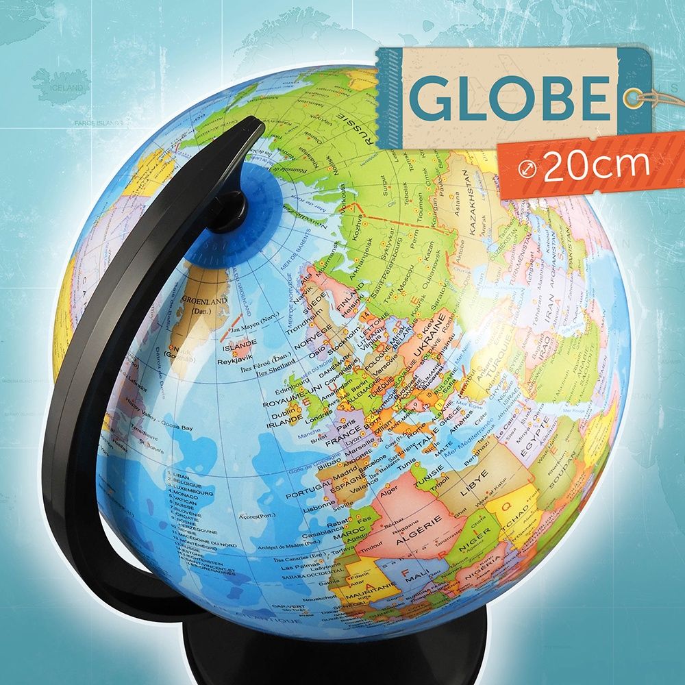Globe terrestre 20cm (Fr)