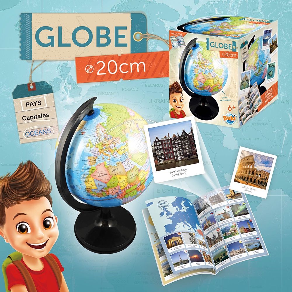 Globe terrestre 20cm (Fr)