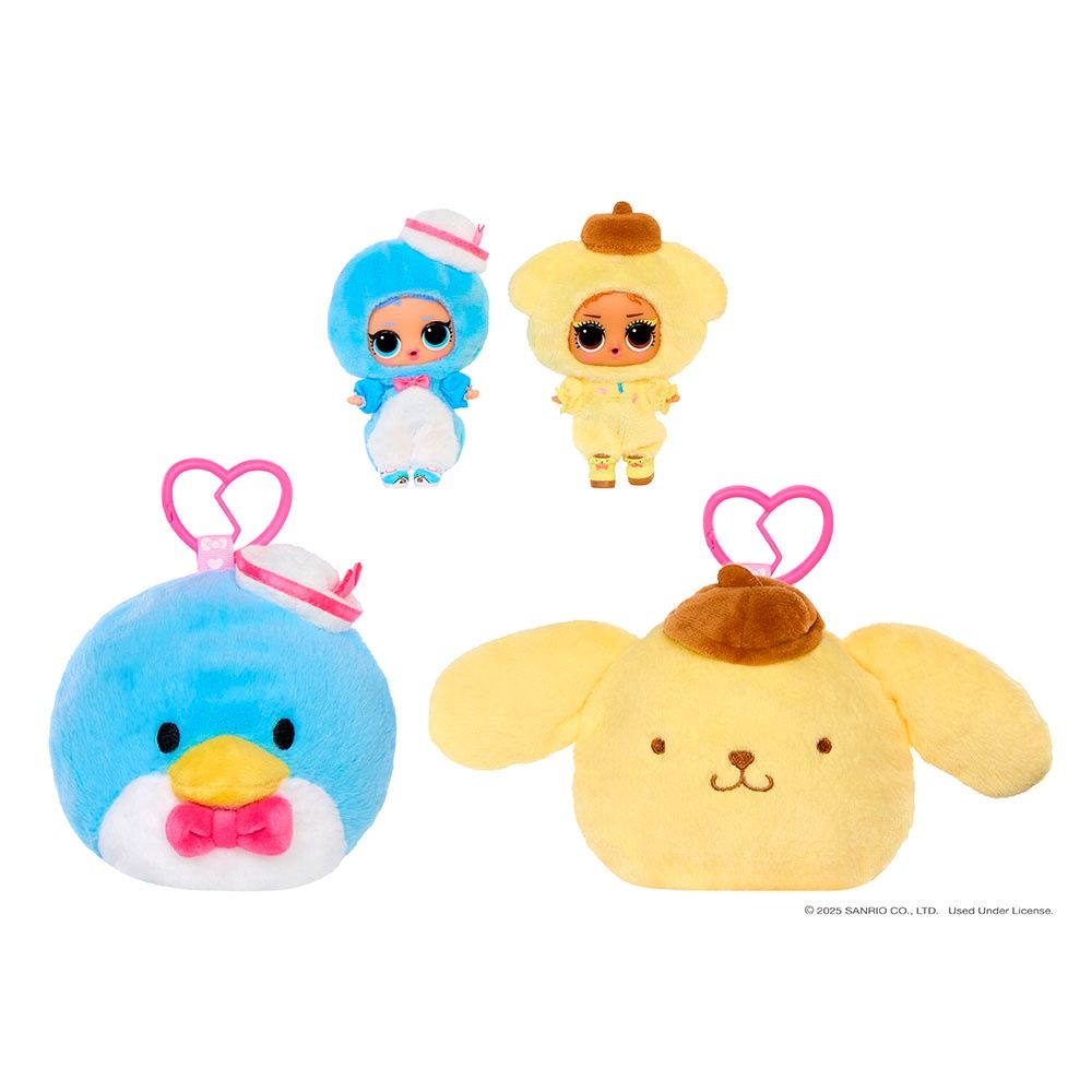 L.O.L. Surprise! - Loves Hello Kitty - Poupée Tout-petit avec peluche réversible