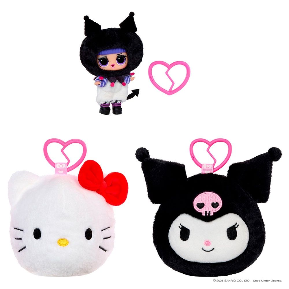 L.O.L. Surprise! - Loves Hello Kitty - Poupée Tout-petit avec peluche réversible