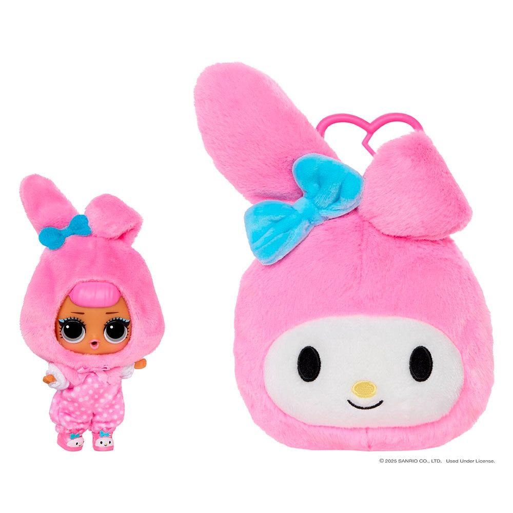 L.O.L. Surprise! - Loves Hello Kitty - Poupée Tout-petit avec peluche réversible