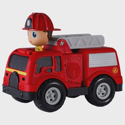Camion de pompiers avec figurine