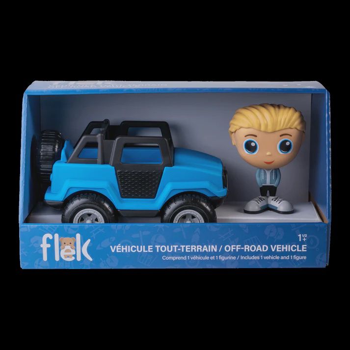 Véhicule Tout-Terrain Bleu avec Figurine  / Sam