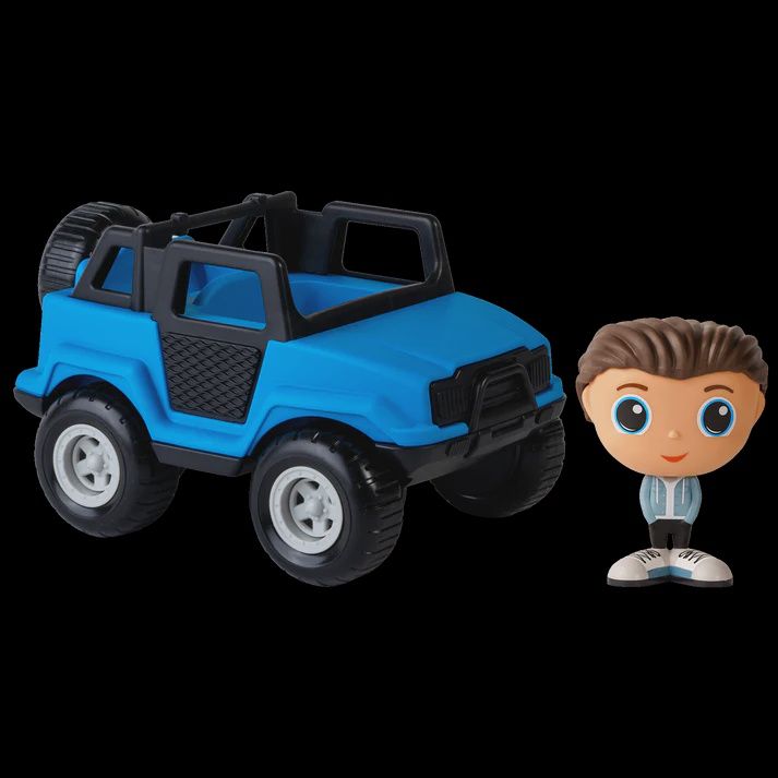 Véhicule Tout-Terrain Bleu avec Figurine  / Sam