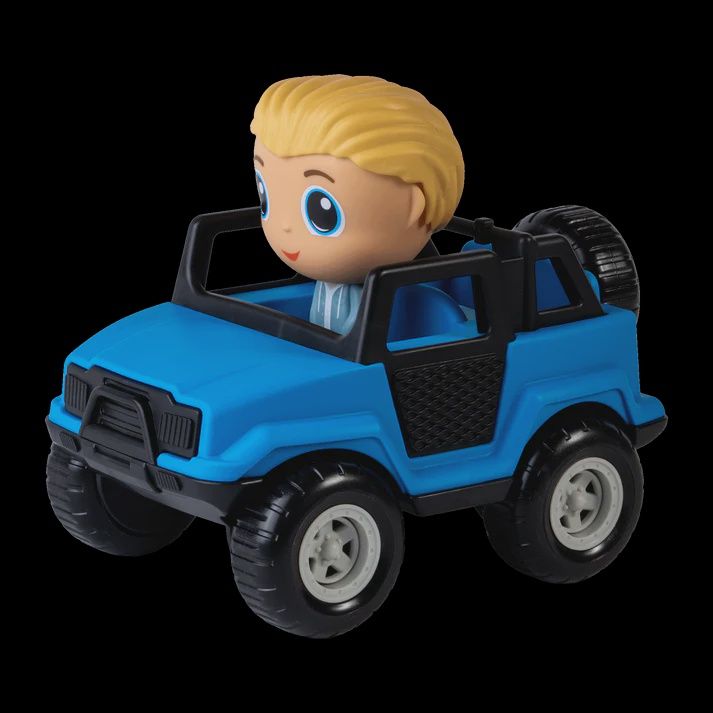 Véhicule Tout-Terrain Bleu avec Figurine  / Sam