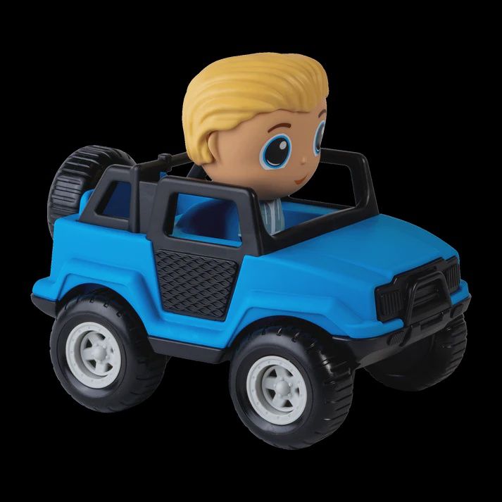 Véhicule Tout-Terrain Bleu avec Figurine  / Sam