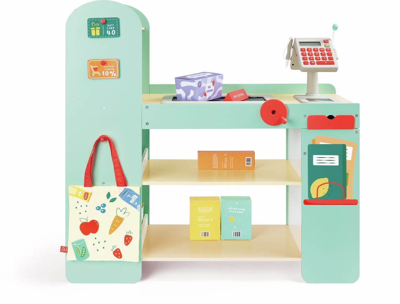 Supermarché intelligent et en bois