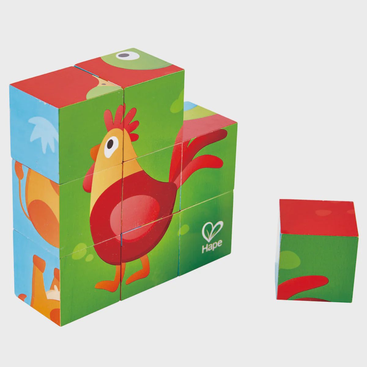 Puzzle cube animaux de la ferme