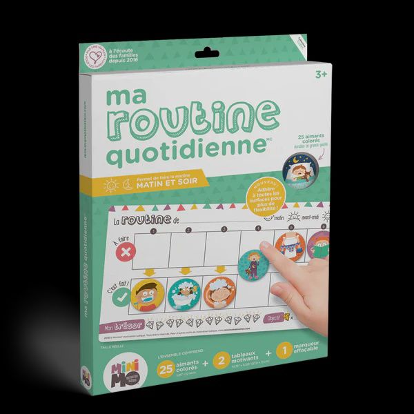 Ma routine quotidienne (2 tableaux)