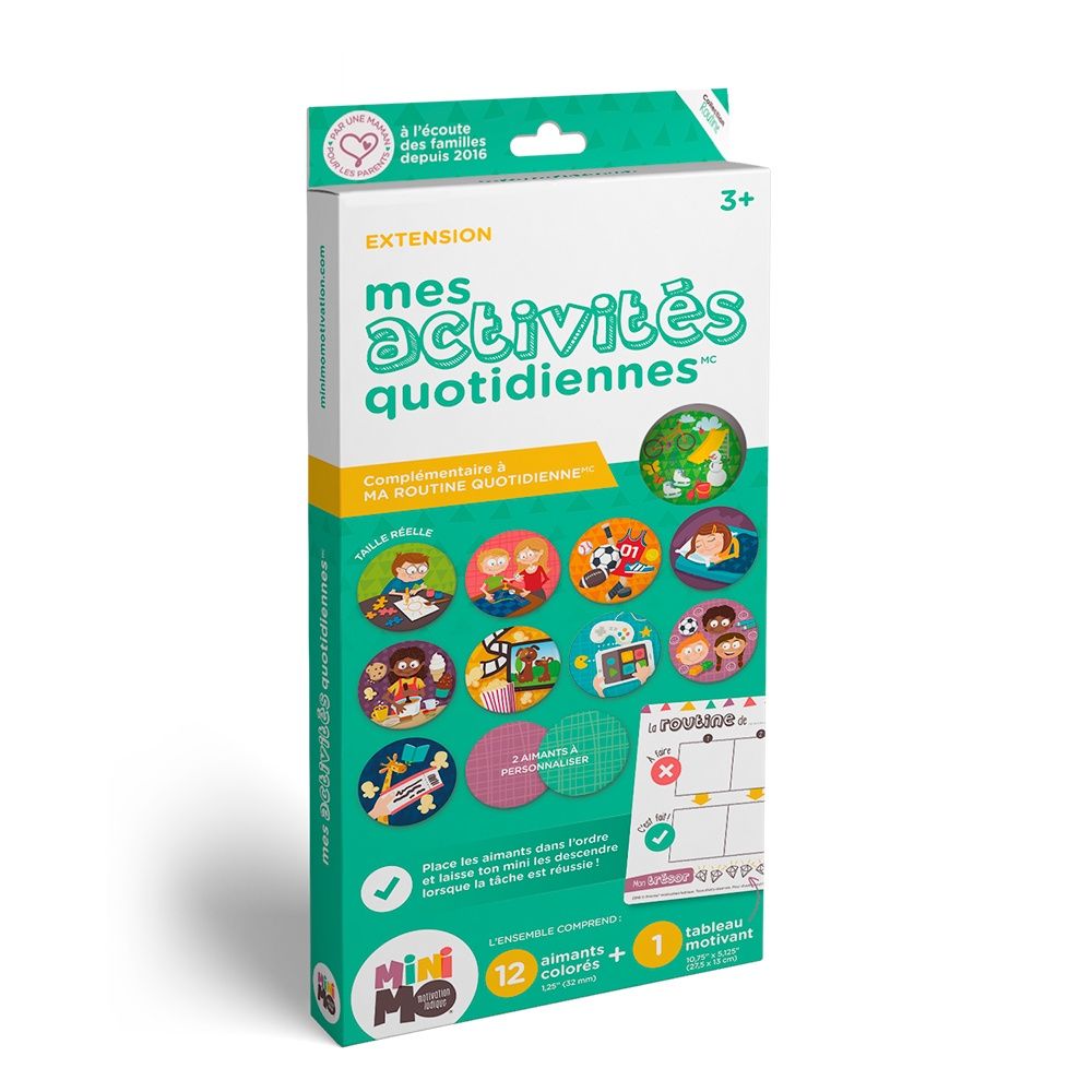 Mes activités quotidiennes (12 aimants + 1 tableau)