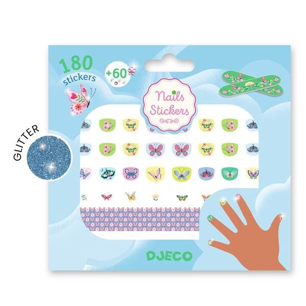 Collants à ongles / Papillons de printemps