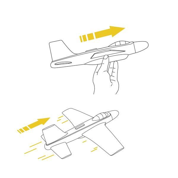 Avion planeur / Fire Jet