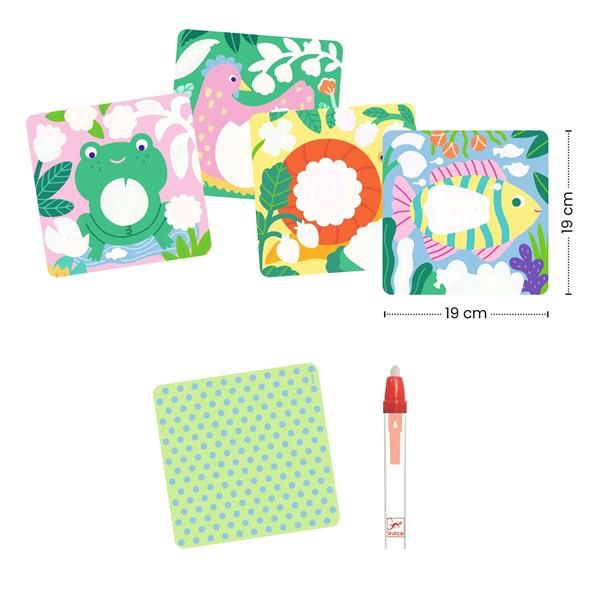 Coloriages magiques / Coucou caché maman-bébé du jardin