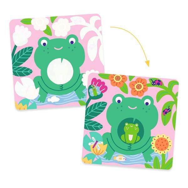 Coloriages magiques / Coucou caché maman-bébé du jardin