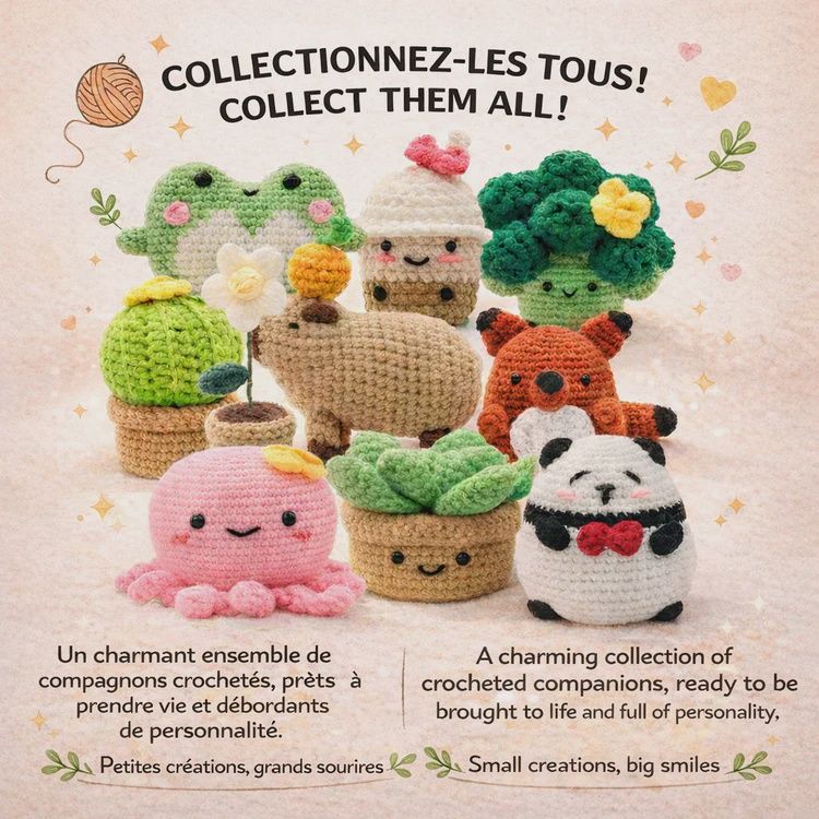 KIT DIY CROCHET / Petite Grenouille