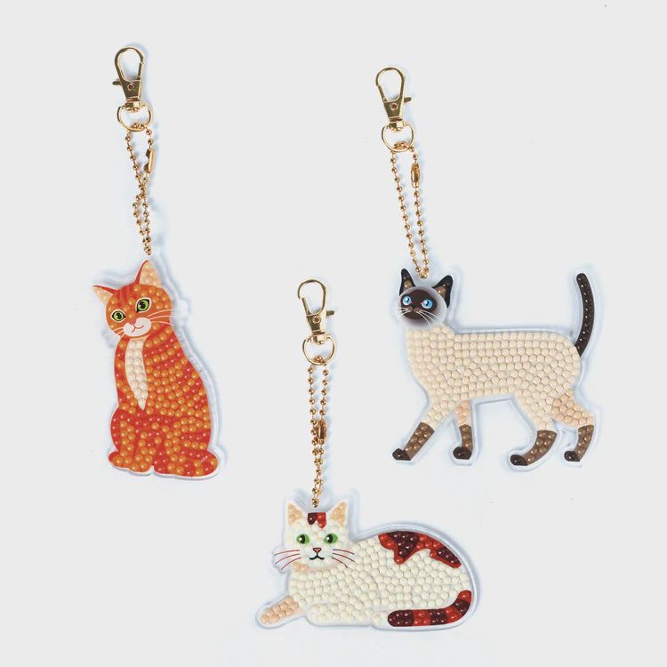 PORTES CLÉS À DIAMANTER DIY / Chats
