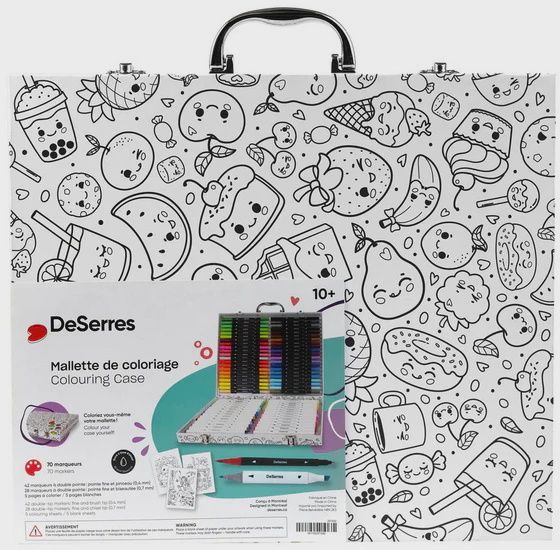 Nouveau Mallette de coloriage 70 marqueurs