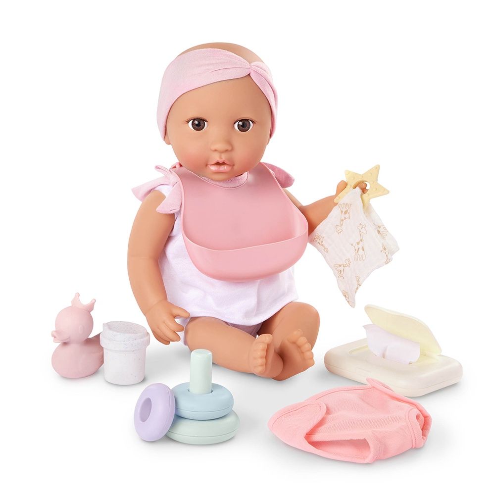 LullaBaby / Poupée bébé 35.5 cm avec poussette et accessoires