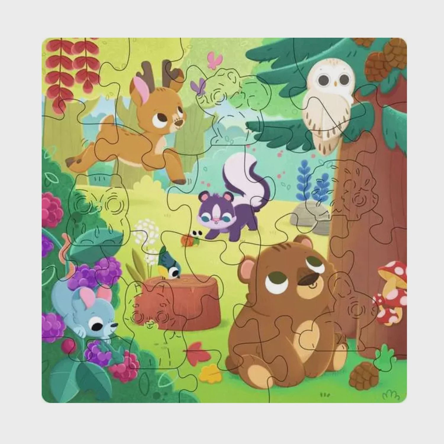 C.T. - Wooden / Animaux de la forêt (22 mcx)