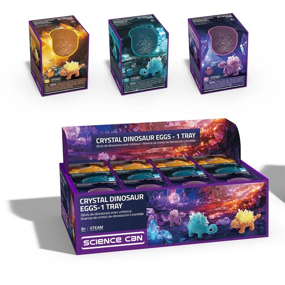 Science Can / Crystal Dino egg, assortiment