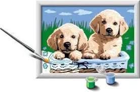 CREART - Peinture à numéros / Chiots mignons