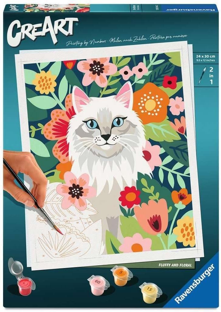 CREART - Peinture à numéros / Doux et fleuris