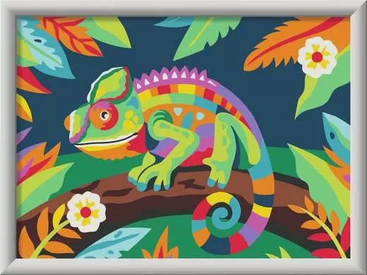 CREART - Peinture à numéros / Caméléon coloré