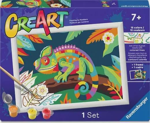 CREART - Peinture à numéros / Caméléon coloré