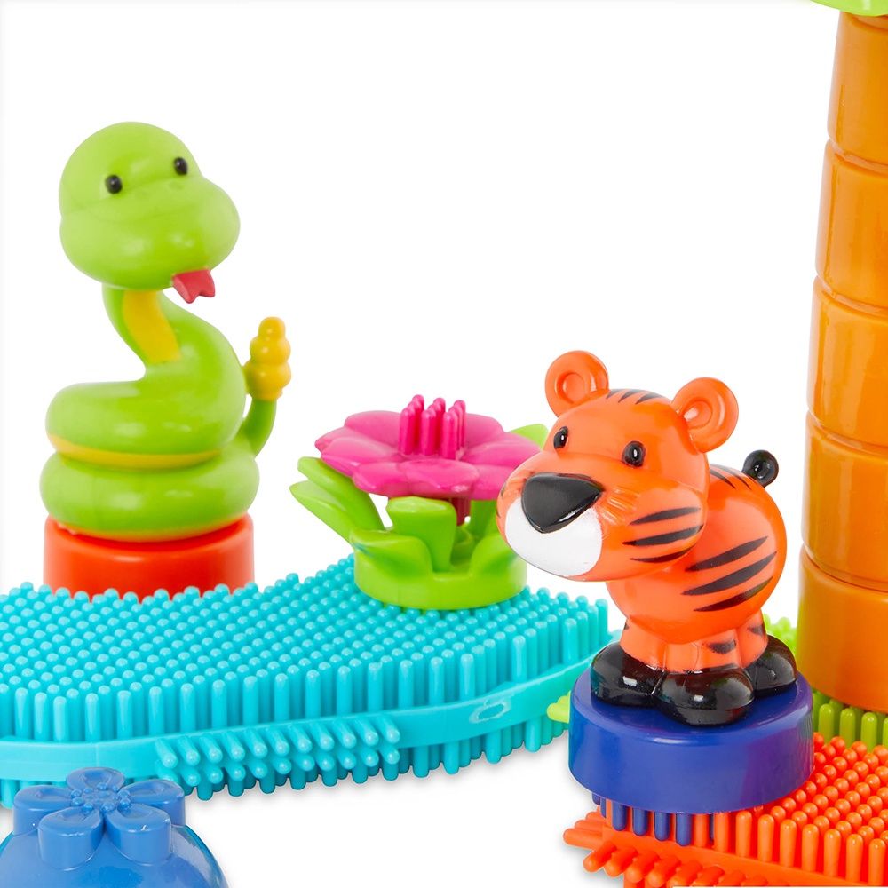 Bristle Blocks - Seau aventure à la jungle (128 pièces)